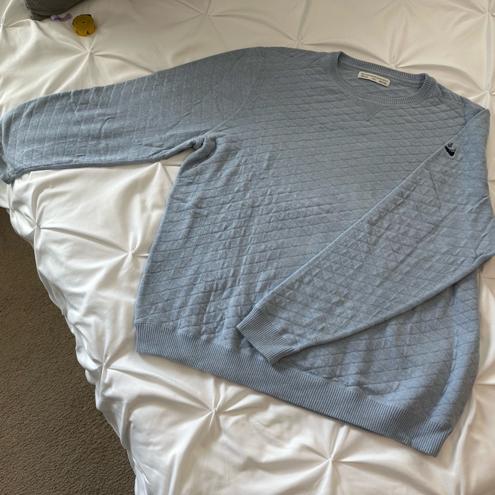 Men's Blue Quilted Holderness & Bourne Sweatshirt